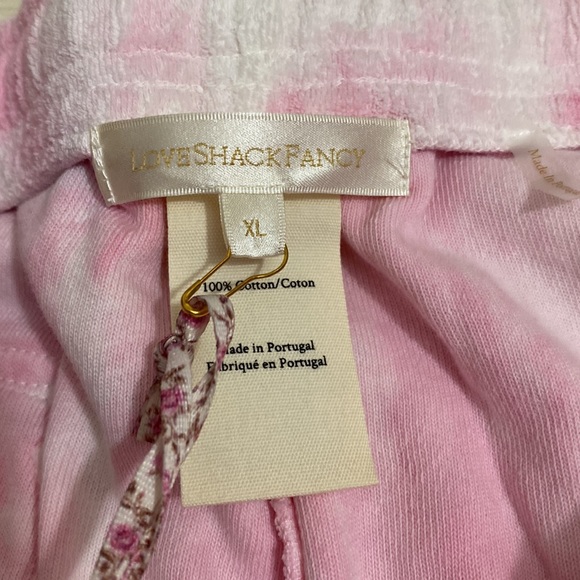 🎀 LoveShackFancy Santinella Tie-dye Joggers XL Pink White Blue - Picture 8 of 17